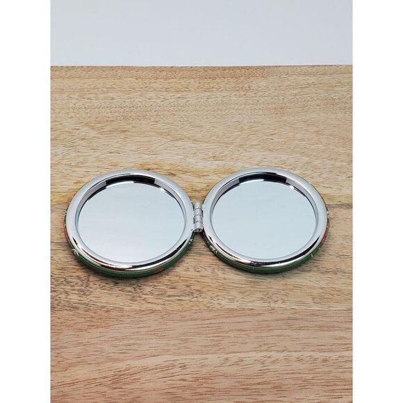 Gingerbread Person Candy Cane Mirror Compact Green - Picture 3 of 4